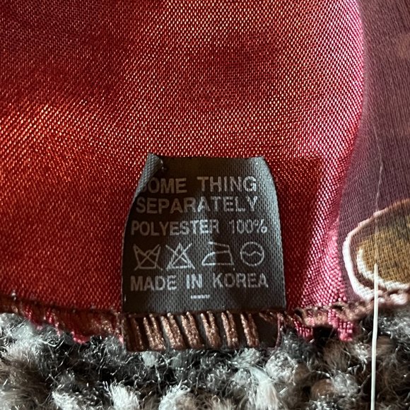 Gold Moth Print Scarf - Picture 3 of 4